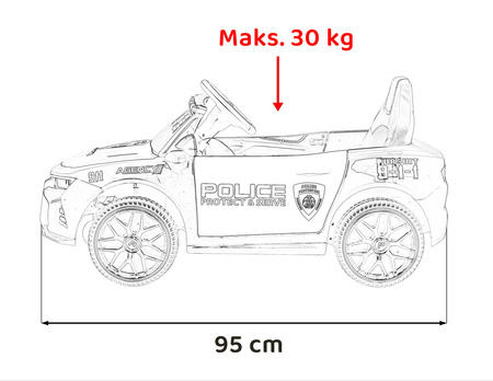 Pojazd Policja 911 Agency Czarny