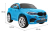 SUV BMW X6M XXL dla 2 dzieci Lakier Niebieski + Pilot