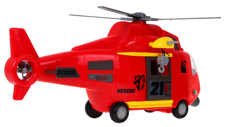 Helikopter z Dźwiękami Czerwony