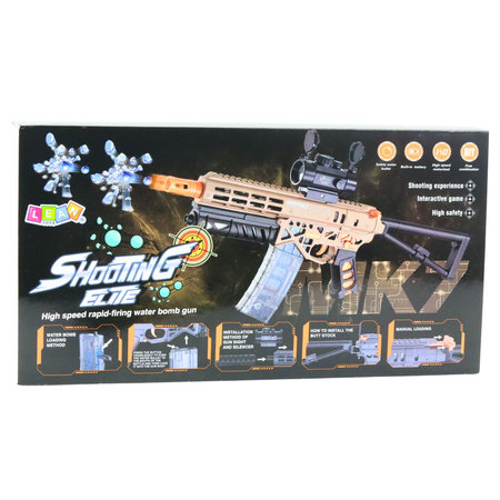 Karabin Na Kulki Wodne MK7 Na Akumulator Celownik Okulary Kulki