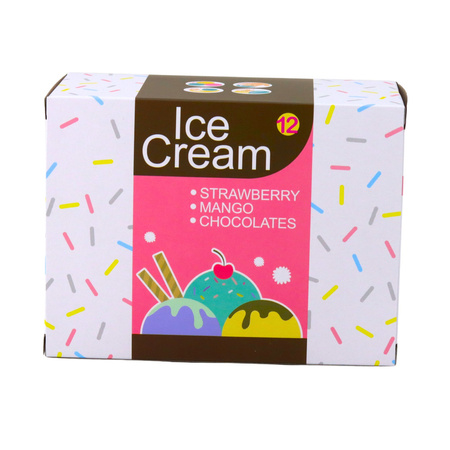 Zestaw Słodkości Lody Dla Dzieci Łyżka Do Lodów Pudełko 14 el.