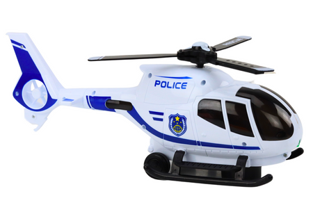 Helikopter Policyjny Śmigłowiec Jeżdżący Światła Dźwięki