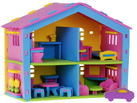 Domek Autko Puzle Piankowe