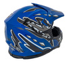 Kask Motocyklowy Enduro Niebieski M