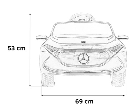 Mercedes Benz AMG EQA dla dzieci Czarny