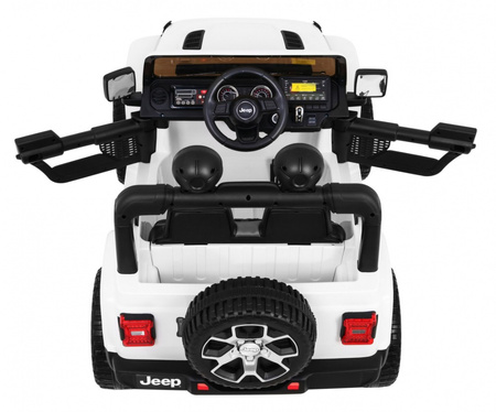 Jeep Wrangler Rubicon na akumulator dla dzieci Biały + Pilot