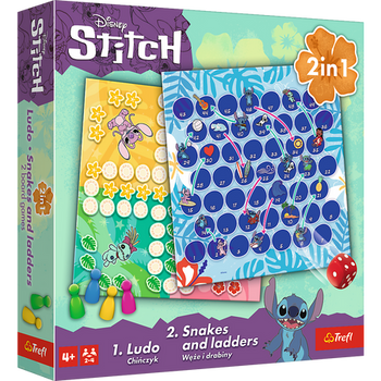 Gra klasyczna Lilo & Stitch 2w1 Chińczyk Węże i drabiny Trefl 02656