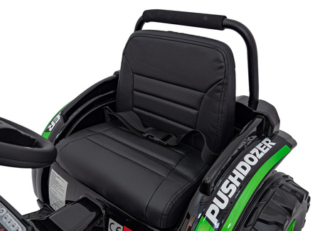 Koparka Traktor na akumulator dla dzieci Zielony + Ruchome Ramię Łyżka + Pilot + Wolny Start + Radio FM + LED