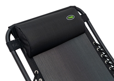 Leżak Ogrodowo Plażowy Czarny