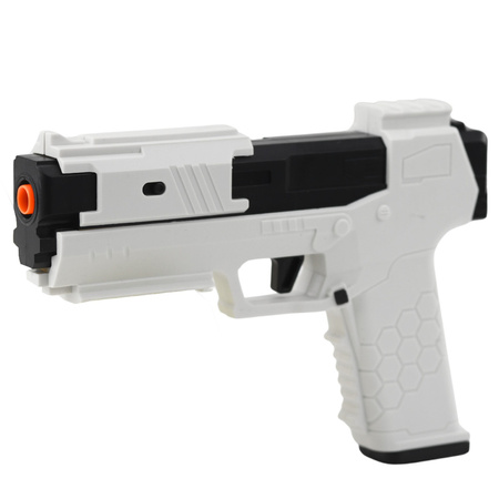 Pistolet Zabawkowy Naboje Piankowe Amunicja Łuski Biały