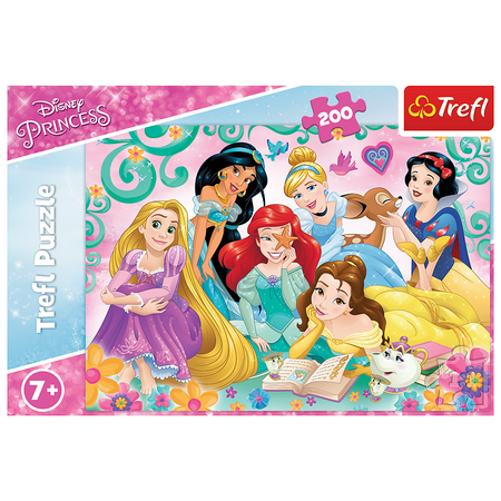 Puzzle - 200 - Radosny świat księżniczek - Disney Princess - Trefl 13268