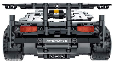 Zestaw Klocków Autko Sportowe Szare 1356el.