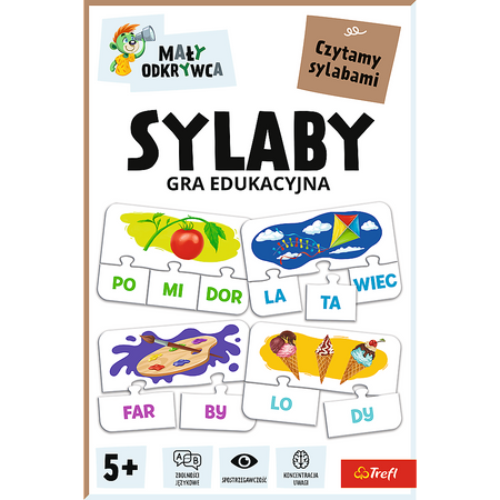 Gra dla dzieci Sylaby Mały Odkrywca Trefl 02813