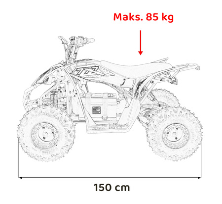 Pojazd Quad DESERT STORM LIFT Niebieski