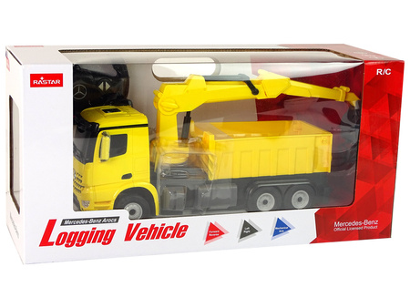Ciężarówka z Chwytakiem Mercedes Rastar Żółta
