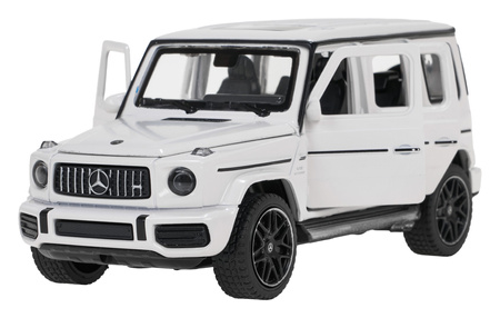 Autko Metalowe 1/32 Mercedes-Benz AMG G63 z Dźwiękiem Białe RASTAR