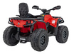 Quad Can Am Outlander ATV z Pilotem Czerwony