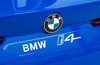 Autko BMW i4 na akumulator dla dzieci Niebieski + Wolny Start + EVA + Ekoskóra + Audio LED + Pilot