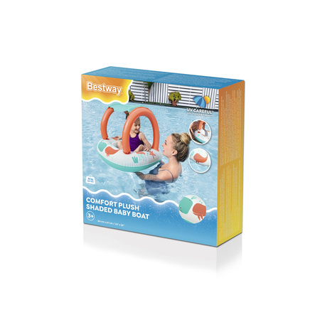 Ponton Życie Wodne z Daszkiem 84x67 cm BESTWAY