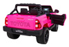 Toyota Hilux na akumulator dla dzieci, Różowy Pickup + Napęd 4x4 + Pilot