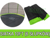 Siatka ochronna SkyRamiz Zielony do trampoliny ogrodowej 305cm/10FT 6 tuneli na słupki