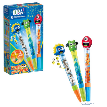 Idea Art Zestaw Mini Fabryka Monster Długopisów Potwory Clementoni 18833
