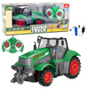 Ciągnik Traktor Rolniczy Zdalnie Sterowany RC Zielony 1:24