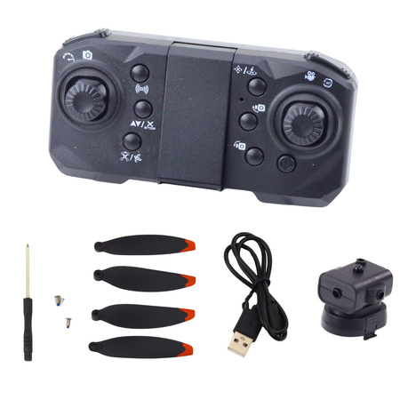 Dron D6 PRO Kamera Światła LED Aplikacja Jasnoszary