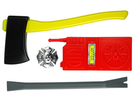 Zestaw Straż Pożarna Gaśnica Na Wodę Maska Kask Czerwony