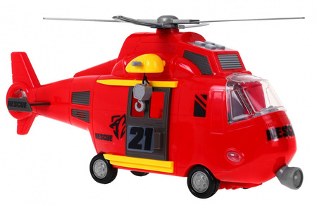 Helikopter z Dźwiękami Czerwony