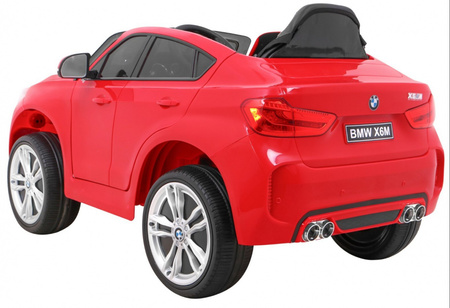 BMW X6M Elektryczne Autko dla dzieci - Czerwony SUV + Pilot