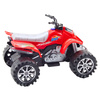 Quad Terenowy Z Napędem Bieżnikowane Koła Czerwony