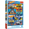Puzzle - 2x70 - Samochodziki - Hot Wheels - Trefl 34442
