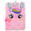 Pluszowy Notatnik W Linie Jednorożec Różowy Tęczowy