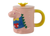 Kubek Z Przykrywką Dinozaur Różowy Dinozaur 400 ml