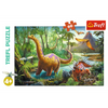 Puzzle - 60 - Wędrówka dinozaurów - Trefl 17319