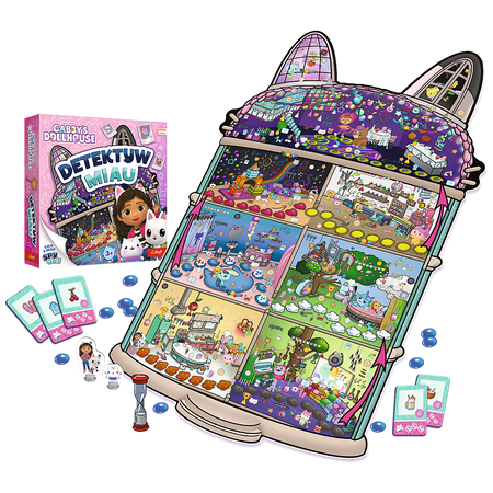 Gra rodzinna Detektyw Miau Koci Domek Gabi Trefl 02695
