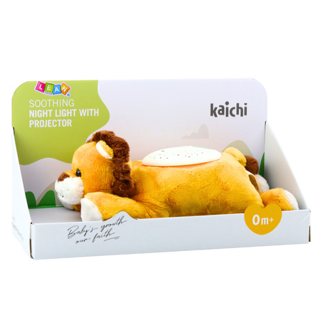 Lew Pluszowy Usypiająca Przytulanka Projektor Dźwięki Szum