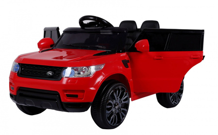 Autko Start Run na akumulator Czerwony SUV + Pilot + Funkcje bezpieczeństwa