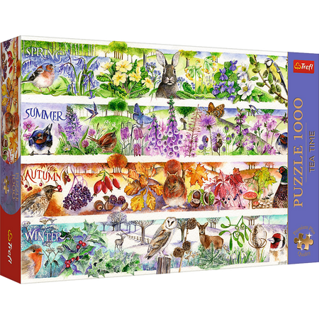Puzzle - 1000 Premium Plus - Tea Time: Cztery pory roku - Trefl 12078