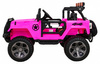 Auto terenowe typu jeep Monster 4x4 dla dzieci Różowy + Pilot + Regulacja siedzenia + Wolny Start + MP3 LED + Bagażnik + Plecak