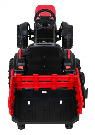 Traktor Titanium Z Przyczepą Czerwony