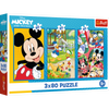 Puzzle - 3x80 - Ekipa Myszki Miki - Trefl 34887