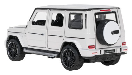 Autko Metalowe 1/32 Mercedes-Benz AMG G63 z Dźwiękiem Białe RASTAR