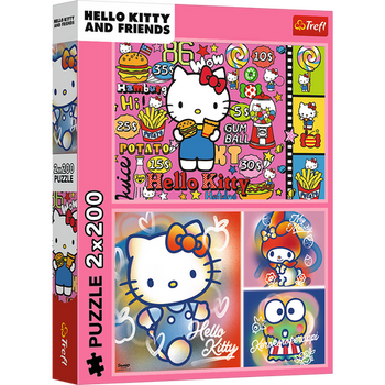 Puzzle - 2x200 - Hello Kitty i przyjaciele - Hello Kitty - Trefl 13336