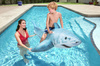 Materac dmuchany Rekin do pływania dla dzieci 3+ BESTWAY 183x102cm + 2 uchwyty