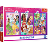 Puzzle - 3x80 - Księżniczki przyjaciółki - Disney Princess - Trefl 34884