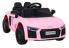 Audi R8 na akumulator dla dzieci Różowy + Pilot + EVA + Wolny Start + MP3 LED