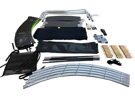 Trampolina LEAN Sport Max 10ft Czarno-Zielona