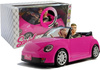 Lalka Samochód Auto Coupe Lalki Dźwięk Światła 43 cm Różowy
